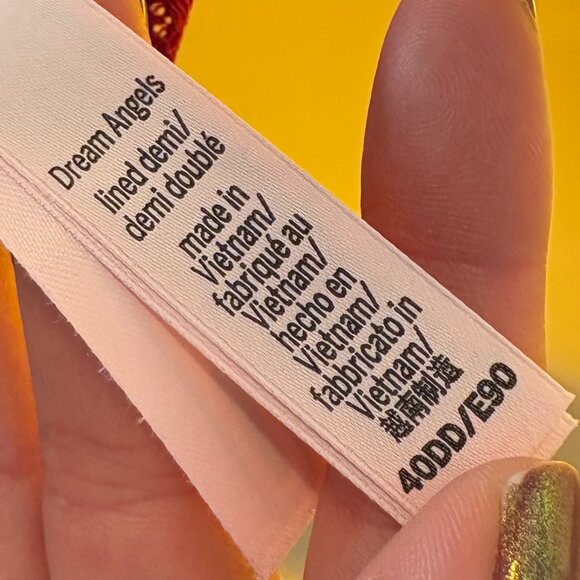 Victoria's Secret Dream Angels 40DD Lined Demi Padded Bra Lace - Picture 7 of 11